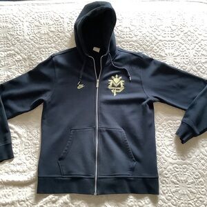 Manny Pacquiao Nike Sportswear Full-Zip Hoodie, size L, BLACK + gold, VINTAGE